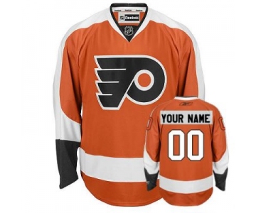 Customized Philadelphia Flyers Jersey Orange Home Man Hockey