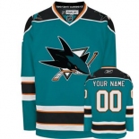 Customized San Jose Sharks Jersey Blue Home Man Hockey