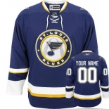 Customized St Louis Blues Jersey Blue Third Man Hockey