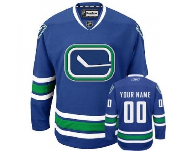 Customized Vancouver Canucks Jerseys Blue Third Man Hockey