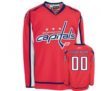 Customized Washington Capitals Jersey Red Home Man Hockey