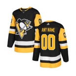 Men's Adidas Pittsburgh Penguins Customized Authentic Black Home NHL Jersey