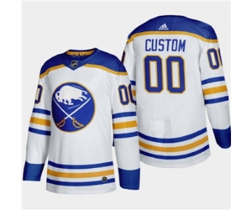 Men's Buffalo Sabres Custom 2020-21 Away Authentic Player Stitched Hockey Jersey White