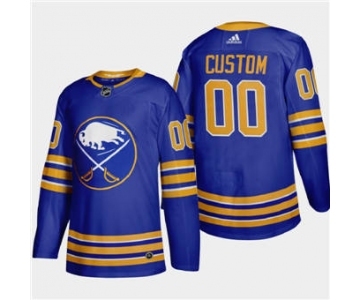 Men's Buffalo Sabres Custom 2020-21 Home Authentic Player Stitched Hockey Jersey Royal Blue