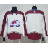 Men's Colorado Avalanche Customized White Road Stitched Hockey Jersey