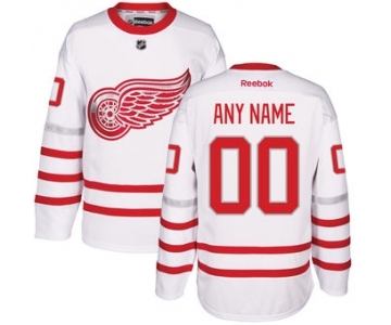 Men's Detroit Red Wings Reebok White 2017 Centennial Classic Premier Hockey Custom Jersey