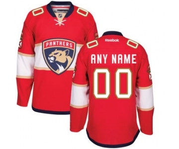 Men's Florida Panthers Reebok Red Home Premier Hockey Customized Jersey