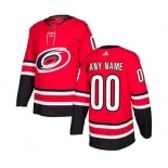 Men's Hurricanes Personalized Red Home Hockey Jersey