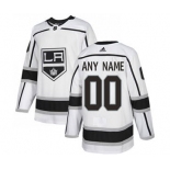 Men's Kings Personalized White Road Hockey Jersey