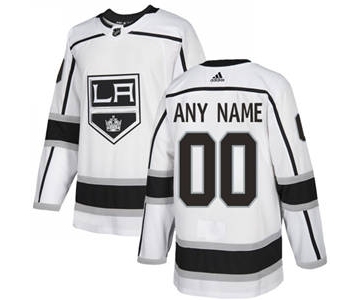 Men's Kings Personalized White Road Hockey Jersey