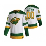 Men's Minnesota Wild Custom White 2020-21 Alternate Authentic Player Hockey Jersey