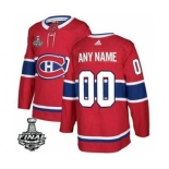 Men's Montreal Canadiens Active Player Custom 2021 Red Stanley Cup Finals Stitched Hockey Jersey