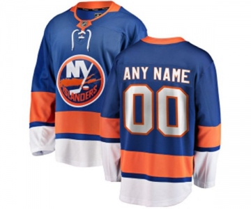 Mens New York Islanders Customized Fanatics Branded Royal Blue Home Breakaway NHL Jersey