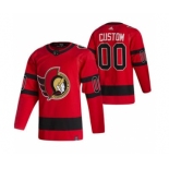 Men's Ottawa Senators Custom Red 2020-21 Reverse Retro Alternate Hockey Jersey