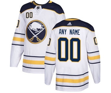 Men's Sabres Personalized White Road Hockey Jersey