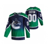 Men's Vancouver Canucks Custom Green 2020-21 Reverse Retro Alternate Hockey Jersey