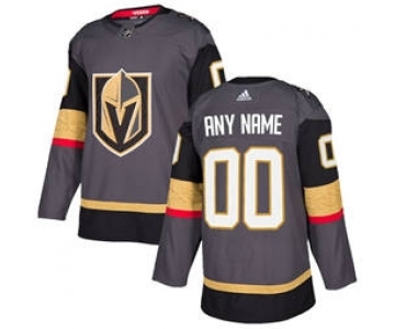 Men's Vegas Golden Knights Gray Personalized Hockey Jersey