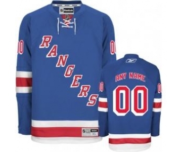 New York Rangers Personalized Blue Jersey