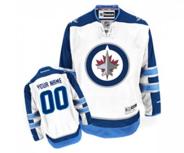 Reebok Winnipeg Jets Customized Authentic White Away NHL Jersey