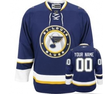 St. Louis Blues Third Personalized Blue Jersey