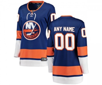 Women New York Islanders Customized Fanatics Branded Royal Blue Home Breakaway NHL Jersey