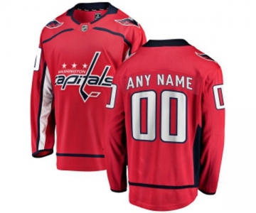 Youth Washington Capitals Customized Fanatics Branded Red Home Breakaway NHL Jersey