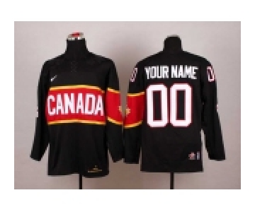 customized team canada jerseys black[2014 winter olympics]