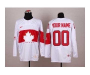 customized team canada jerseys white[2014 winter olympics]