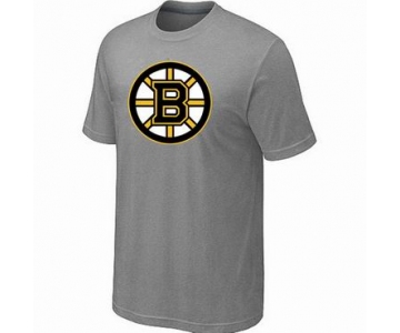 NHL Boston Bruins big & tall logo T-shirt light grey