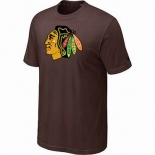 NHL Chicago Blackhawks big & tall logo T-shirt brown