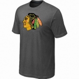 NHL Chicago Blackhawks big & tall logo T-shirt dk grey