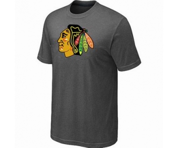 NHL Chicago Blackhawks big & tall logo T-shirt dk grey