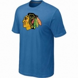 NHL Chicago Blackhawks big & tall logo T-shirt light blue