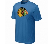 NHL Chicago Blackhawks big & tall logo T-shirt light blue