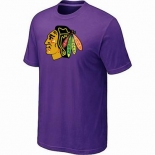 NHL Chicago Blackhawks big & tall logo T-shirt purple