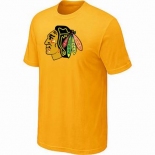 NHL Chicago Blackhawks big & tall logo T-shirt yellow