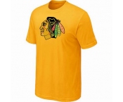 NHL Chicago Blackhawks big & tall logo T-shirt yellow