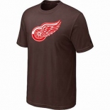 NHL Detroit Red Wings big & tall logo T-shirt brown