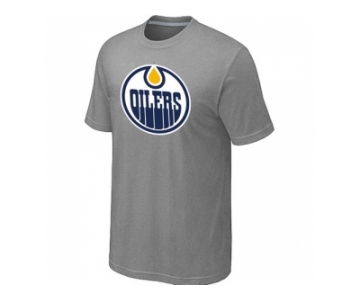 NHL Edmonton Oilers Big & Tall Logo L.Grey T-Shirt