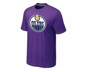 NHL Edmonton Oilers Big & Tall Logo Purple T-Shirt