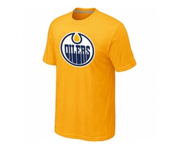 NHL Edmonton Oilers Big & Tall Logo Yellow T-Shirt