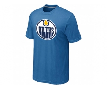 NHL Edmonton Oilers Big & Tall Logo light Blue T-Shirt