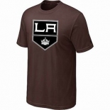 NHL Los Angeles Kings big & tall logo T-shirt brown