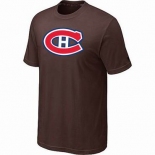 NHL Montreal Canadiens big & tall logo T-shirt brown