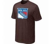 NHL New York Rangers big & tall logo T-shirt brown