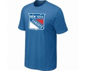 NHL New York Rangers big & tall logo T-shirt light blue