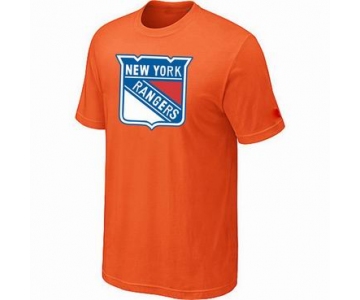 NHL New York Rangers big & tall logo T-shirt orange