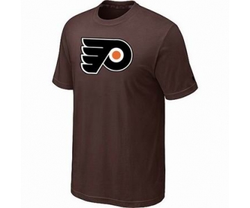 NHL Philadelphia Flyers big & tall logo T-shirt brown