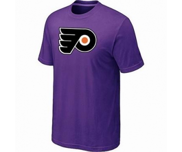 NHL Philadelphia Flyers big & tall logo T-shirt purple