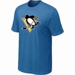 NHL Pittsburgh Penguins big & tall logo T-shirt light blue